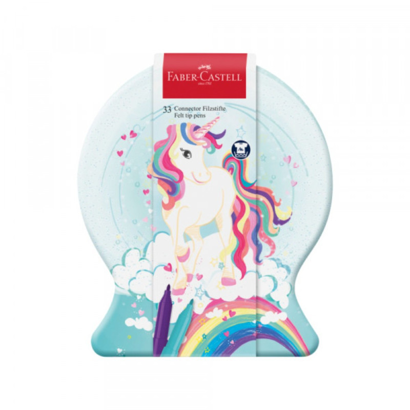 FABER CASTELL FLOMASTER SET 1/33 CONNECTOR UNICORN MET. KUT. 155544