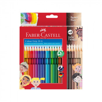 FABER CASTELL DRVENE BOJICE GRIP  SKIN TONES 1/18+6 112819 