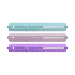 FABER CASTELL LENJIR SPARKLE FLEKSIBILAN 15CM PASTEL 172015 