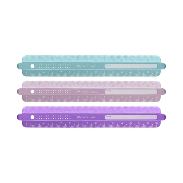 FABER CASTELL LENJIR SPARKLE FLEKSIBILAN 15CM PASTEL 172015 