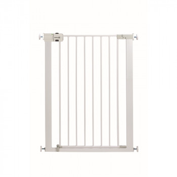SAFETY 1ST ZASTITNA OGRADA EASY CLOSE EXTRA VISOKA METALNA BELA 