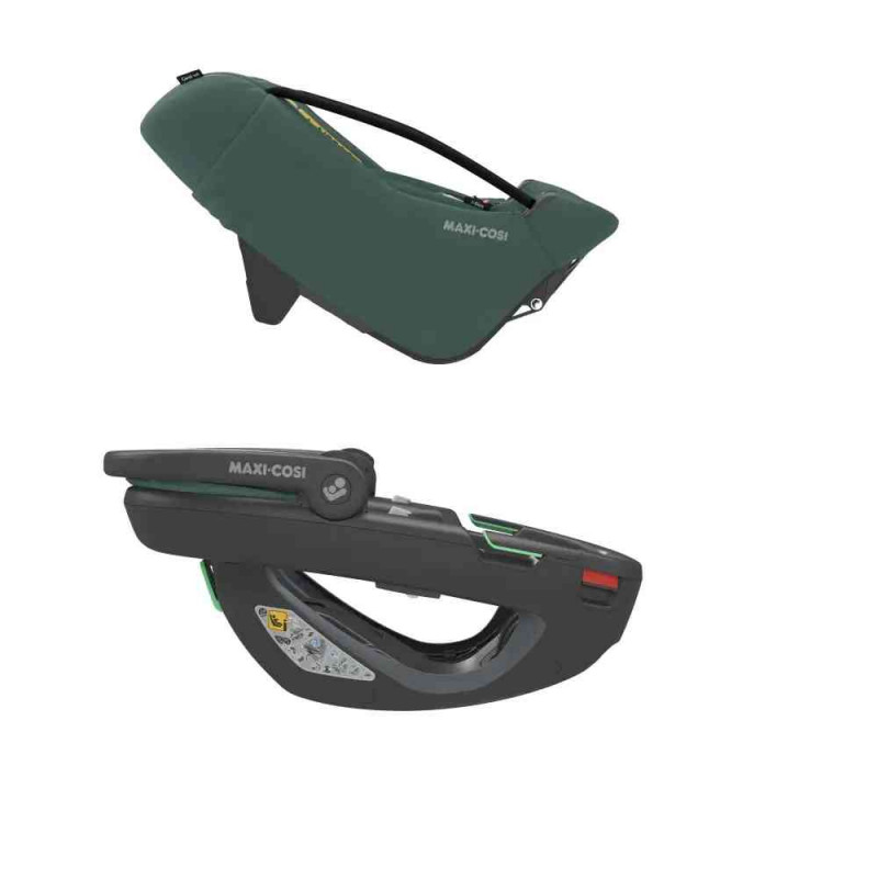 MAXI COSI AUTO SEDISTE I-SIZE (40-75CM) CORAL 360 ESS GREEN-BLACK