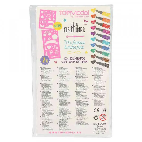 TOP MODEL FINELINER SET 