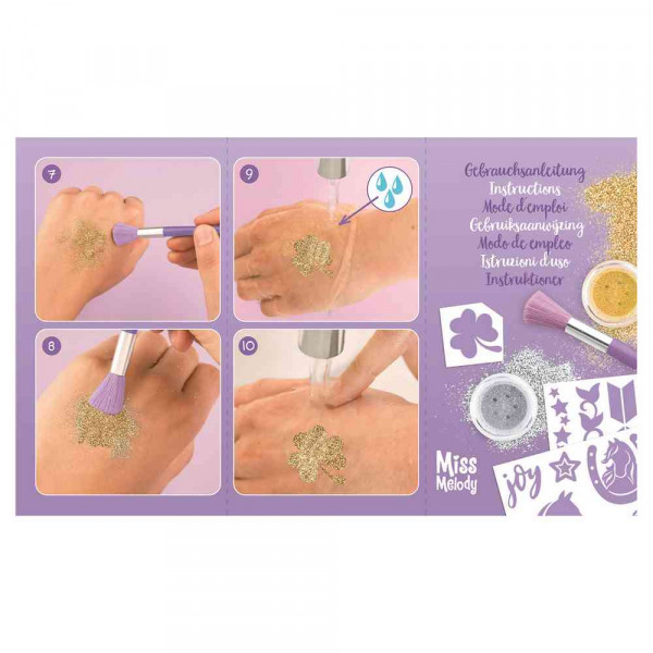 MISS MELODY GLITTER TATTO SET