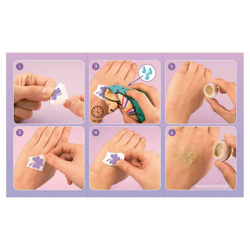 MISS MELODY GLITTER TATTO SET