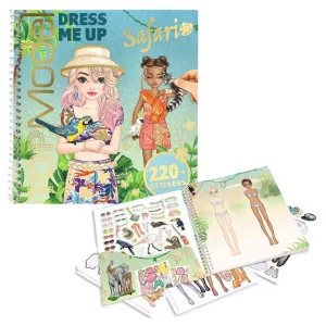 TOP MODEL KNJIGA SAFARI DRESS ME UP SA STIKERIMA