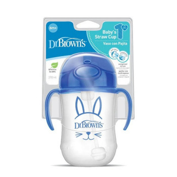 DR BROWNS TRENING CASA SA SLAMCICOM I RUCKAMA 270ML PLAVA 