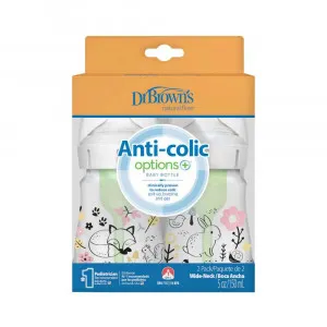 DR.BROWNS PLASTICNA OPTIONS+ BOCICA SA DIZAJNOM SUME150ML- 2 U PAKOVANJU