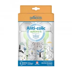 DR.BROWNS PLASTICNA OPTIONS+ BOCICA SA DIZAJNOM DINOSAURUSA 270ML- 2 U PAKOVANJU