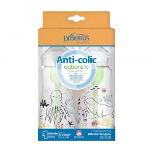 DR.BROWNS PLASTICNA OPTIONS+ BOCICA SA DIZAJNOM OKEANA 270ML- 2 U PAKOVANJU