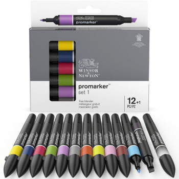 WINSOR AND NEWTON PROMARKER 12 +1 SET 