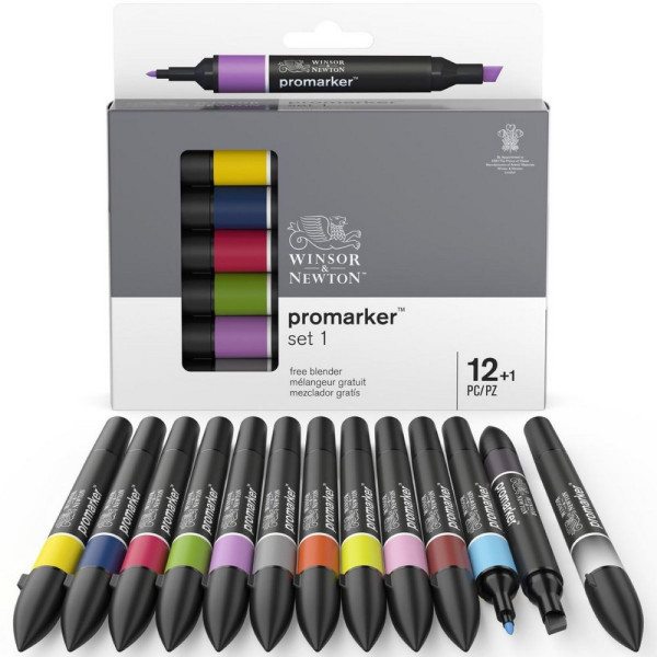 WINSOR AND NEWTON PROMARKER 12 +1 SET 
