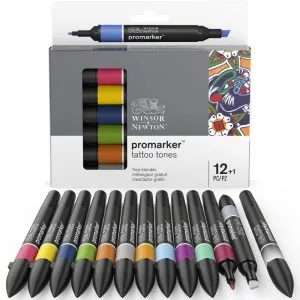 WINSOR AND NEWTON PROMARKER 12 TATTOO TONES