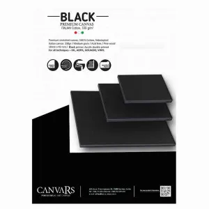 BLACK CANVARS 40X50CM