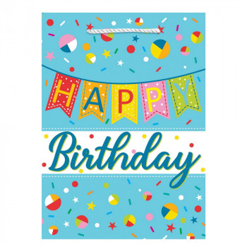 UKRASNA KESA JUMBO HAPPY B-DAY BLUE 