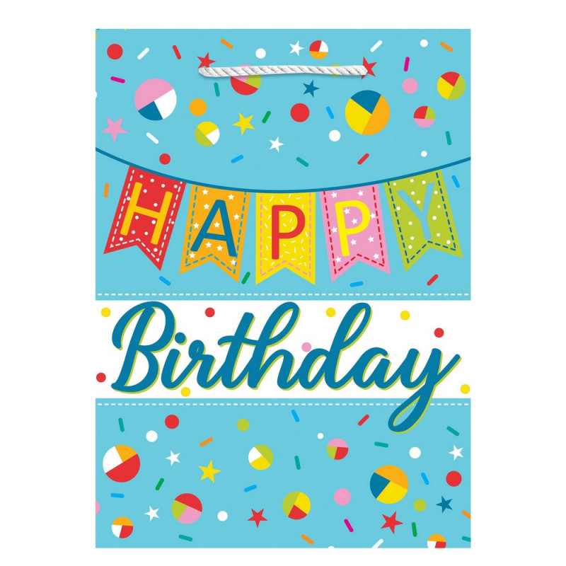 UKRASNA KESA JUMBO HAPPY B-DAY BLUE 