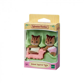 SYLVANIAN WALNUT SQUIRREL TWINS (NEW) 