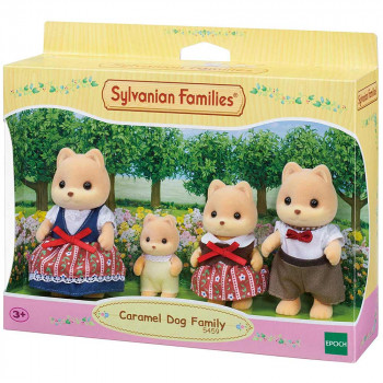 SYLVANIAN CARAMEL DOG FAMILY 