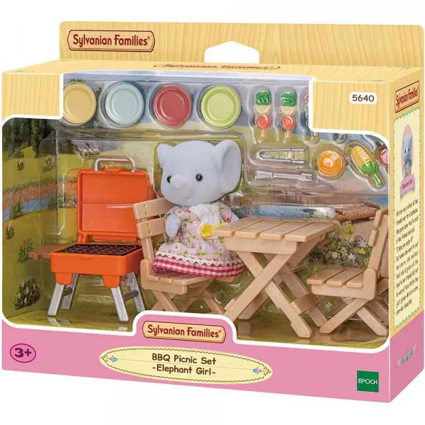 SYLVANIAN BBQ PICNIC SET -ELEPHANT GIRL- 