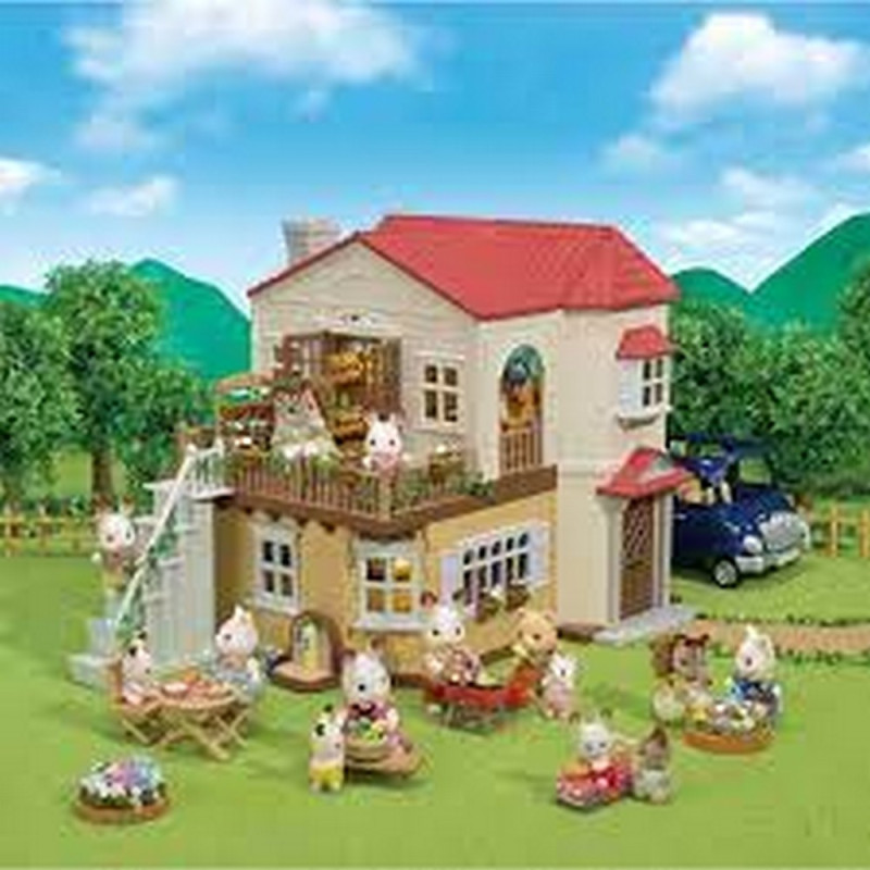 SYLVANIAN RED ROOF KUCICA SA TAJNOM NA TAVANU 