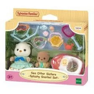 SYLVANIAN FAMILIES SEA OTTER SISTERS-SPLASHY SNORKEL SET-