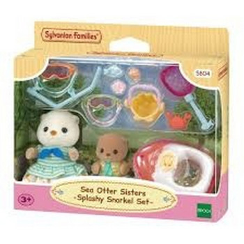 SYLVANIAN FAMILIES SEA OTTER SISTERS-SPLASHY SNORKEL SET- 
