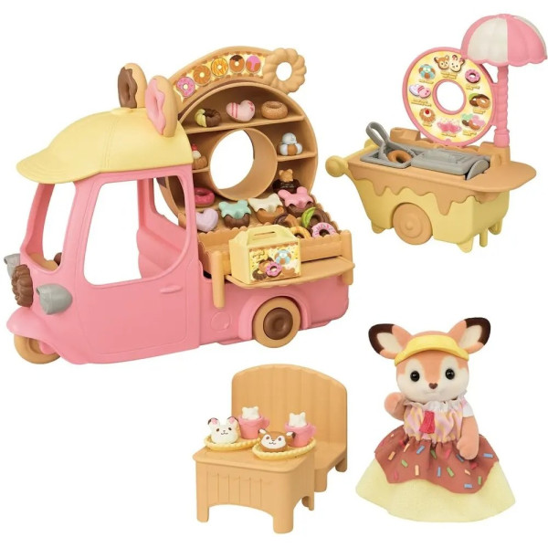 SYLVANIAN FAMILIES DIP DIP DONUTS WAGON 