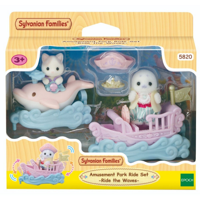 SYLVANIAN FAMILIES AMUSEMENT PARK RIDE SET -RIDE THE WAVES- 