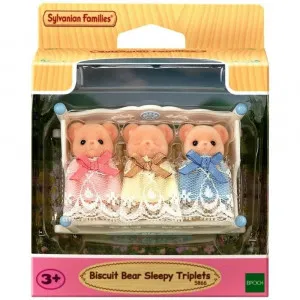 SYLVANIAN BISCUIT BEAR SLEEPY TRIPLETS