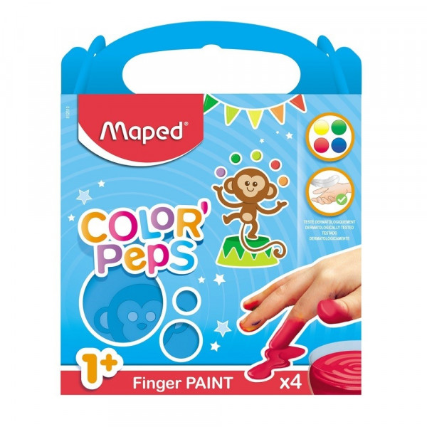 MAPED BOJE ZA PRSTE 80G X4 