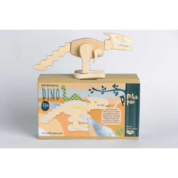 PIKA PAU DRVENI MALI DINOSAURUS 
