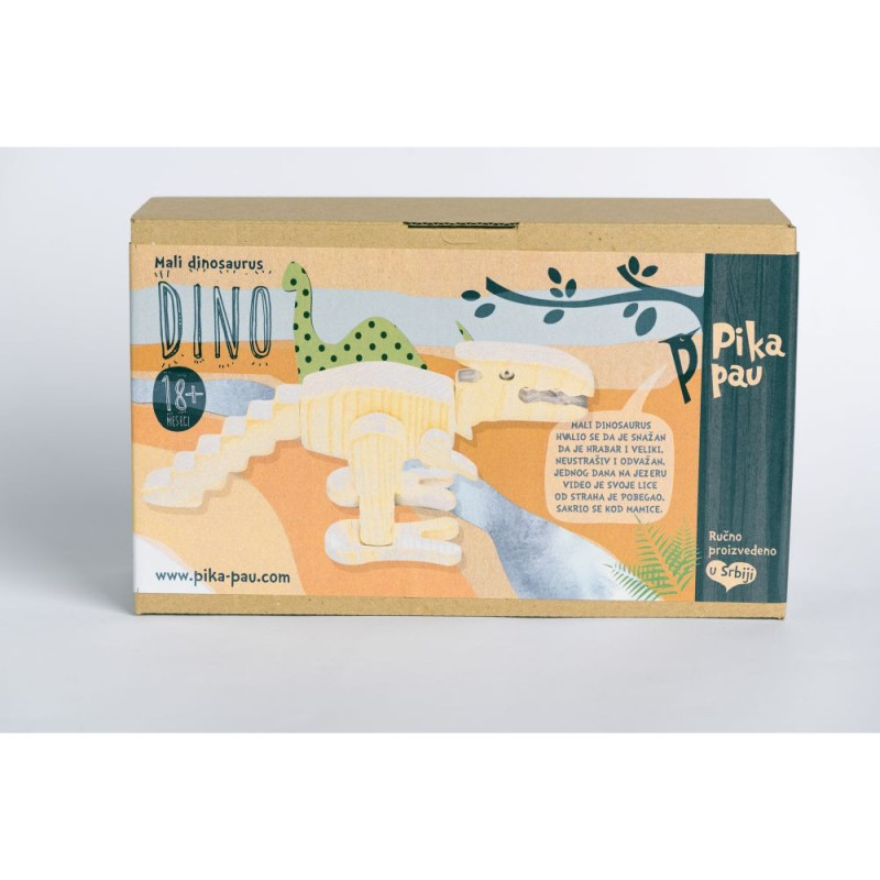 PIKA PAU DRVENI MALI DINOSAURUS 