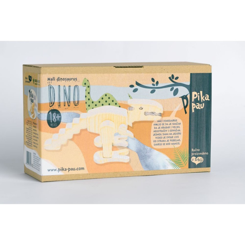 PIKA PAU DRVENI MALI DINOSAURUS 