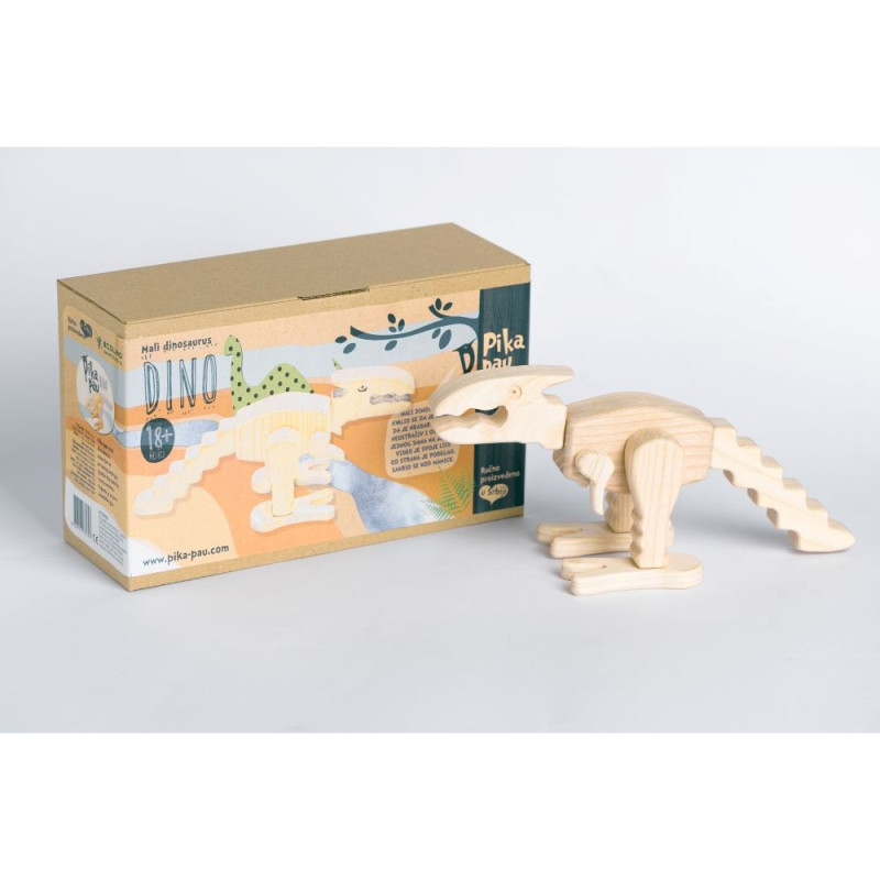 PIKA PAU DRVENI MALI DINOSAURUS 