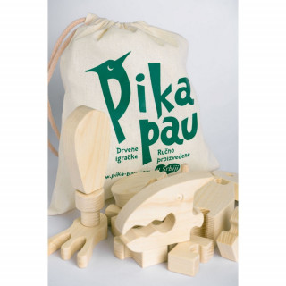 PIKA-PAU DRVENI VELIKI DINOSAURUS - T-REX 