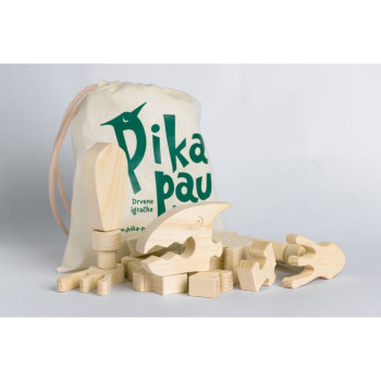 PIKA-PAU DRVENI VELIKI DINOSAURUS - T-REX 