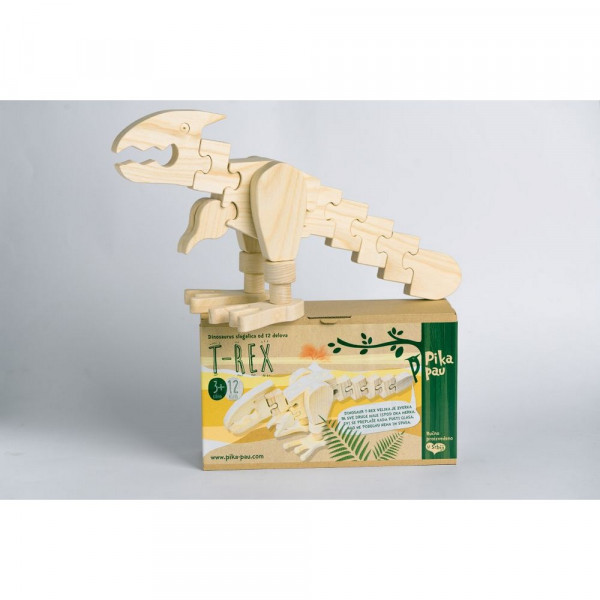 PIKA-PAU DRVENI VELIKI DINOSAURUS - T-REX 