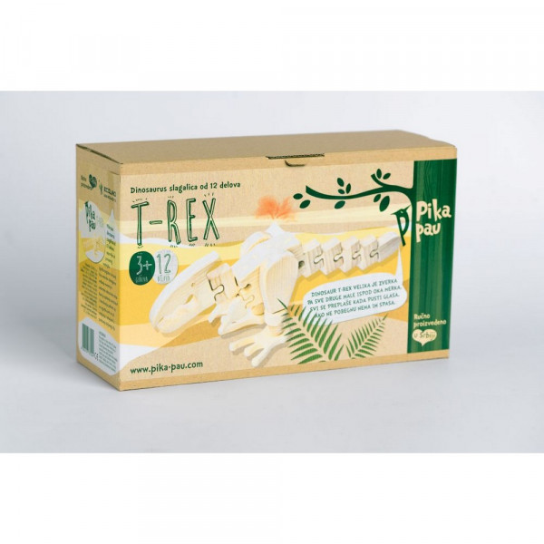 PIKA-PAU DRVENI VELIKI DINOSAURUS - T-REX 