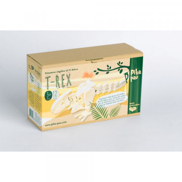 PIKA-PAU DRVENI VELIKI DINOSAURUS - T-REX 