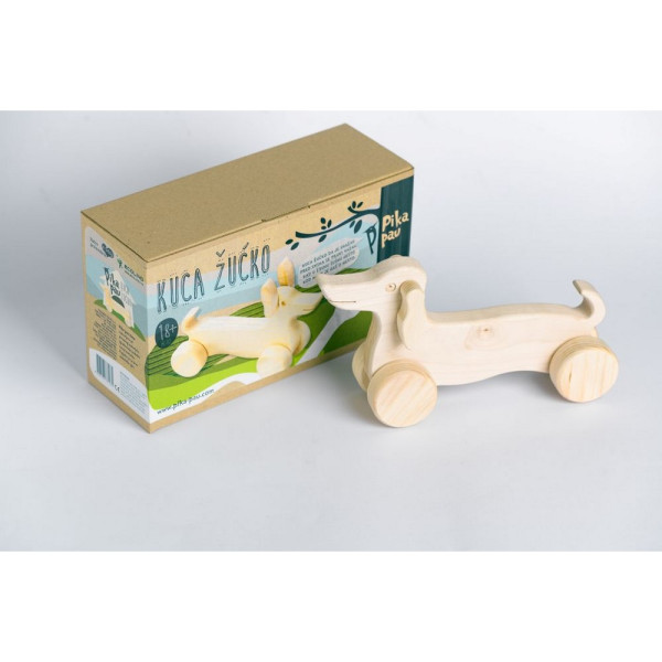 PIKA PAU DRVENA KUCA ŽUĆKO 