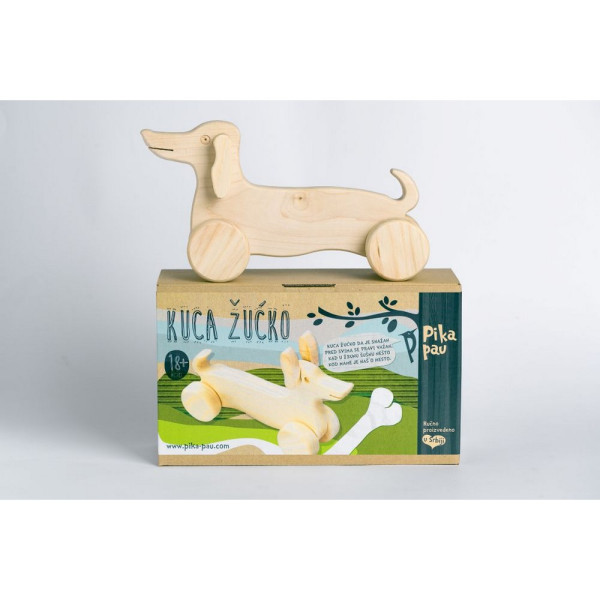 PIKA PAU DRVENA KUCA ŽUĆKO 