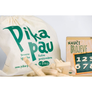 PIKA PAU DRVENI BROJEVI 