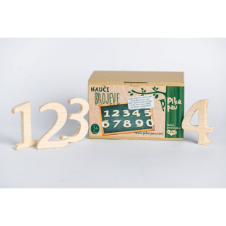 PIKA PAU DRVENI BROJEVI 