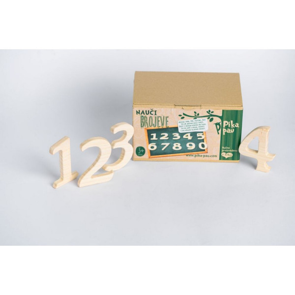 PIKA PAU DRVENI BROJEVI 
