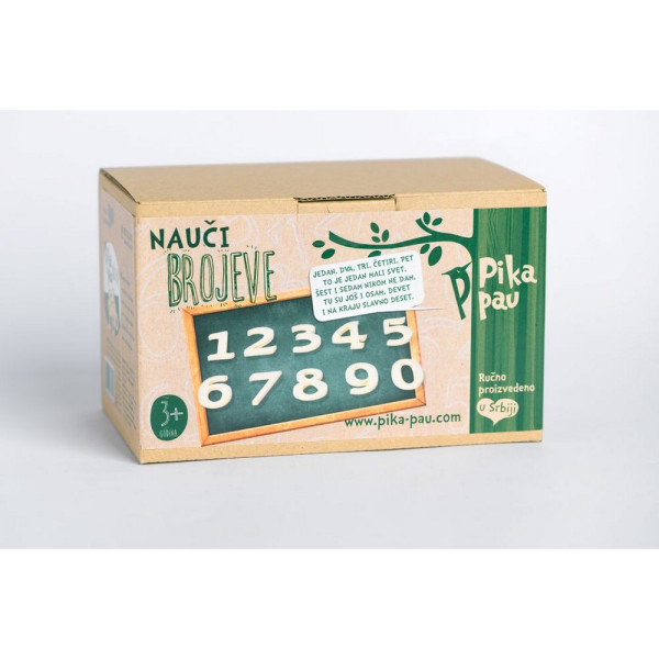 PIKA PAU DRVENI BROJEVI 