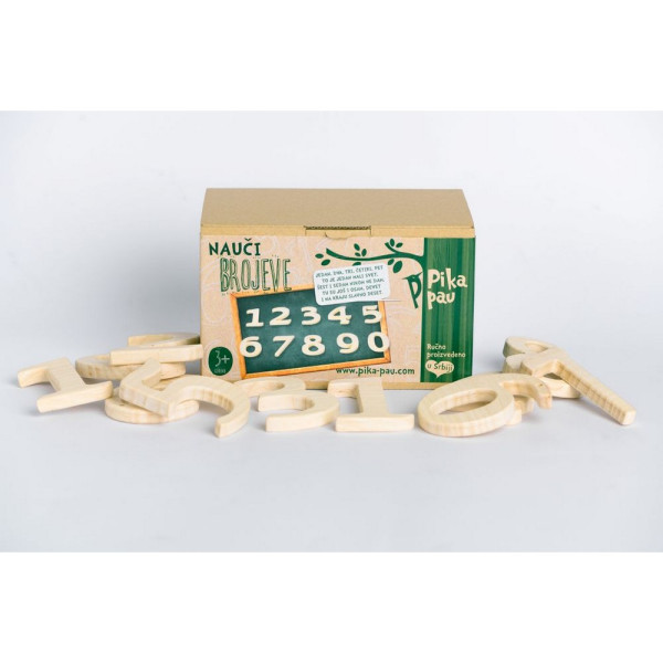 PIKA PAU DRVENI BROJEVI 