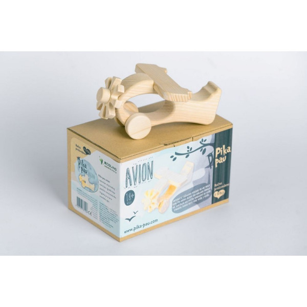PIKA PAU DRVENI AVION 