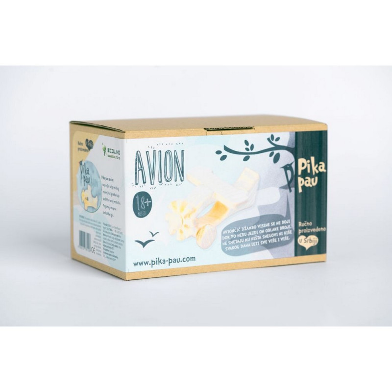 PIKA PAU DRVENI AVION 