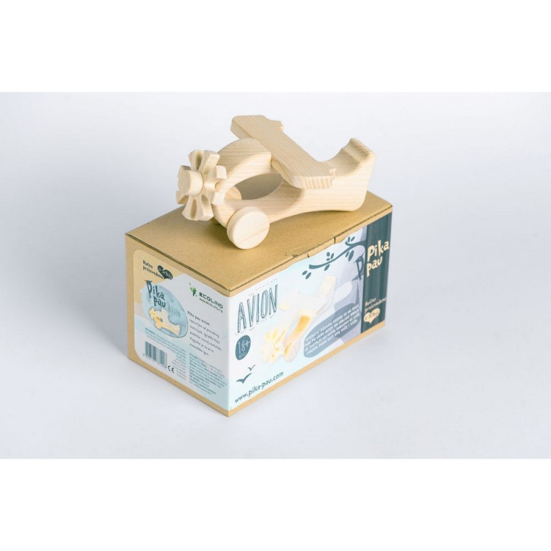 PIKA PAU DRVENI AVION 