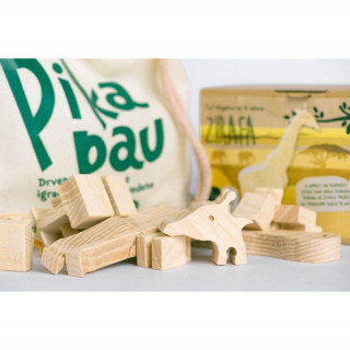 PIKA PAU DRVENA ŽIRAFA 